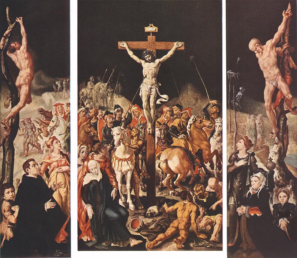 Crucifixion (Triptych) f